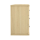 Manhattan Comfort - Commode double traditionnelle Clifford à 6 tiroirs - Chêne naturel-Design polyvalent : s’harmonise avec les intérieurs de chambre modernes et transitionnels