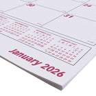 Brownline - 2026 Recharge pour calendrier sous-main mensuel - 23-1/2 po x 18-3/8 po - Anglais-Un mois par feuille avec un bloc par jour 