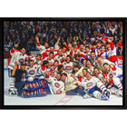 Montreal Canadiens 20x29 1993 Stanley Cup - Toile encadree - 31" x 22"-Impression sur toile de qualité supérieure avec bordures enveloppées