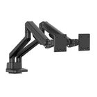 Intekview - Bras double pour écrans premium avec contrepoids-Pivotement fluide : +90° à -90° pour une flexibilité maximale