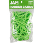JAM Paper - Élastiques durables - taille 64 - verts - Paquet de 100-Couleur : vert | Élastiques élastiques colourés