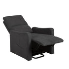 Brassex - Fauteuil releveur inclinable 459273 Levo - gris foncé-Mécanisme d'inclinaison motorisé à positions multiples