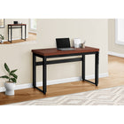 Monarch Specialties - 7676 Bureau 48 po L - Hauteur Adjustable Cerise/Metal Noir-Dimensions du produit : 47,25 pouces L x 23,75 pouces P x 29,5 pouces H - hauteur réglable de 29,5 pouces à 48 pouces