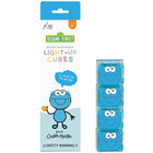 Glo Pals - Cubes lumineux sous licence - Cookie Monster-Chaque pack comprend 4 cubes lumineux réutilisables