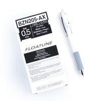 Pentel - Floatune Stylo à Bille Amélioré - Pointe 0,5mm - Encre Noire - Paque de 12-La formule d’encre unique réduit toute friction lors de l’écriture