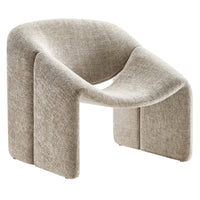Modway - Vivi Chenille Rembourré Chaise d’accent - Kaki-Chaise d’accent Luxe
