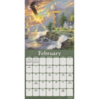 DateWorks - Calendrier Mural 16 Mois Route de Campagne de 2025 - 12 po x 12 po - Anglais-13 images de haute qualité imprimées sur du papier Premium.