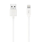 Blu Element – Câble de chargement/synchronisation Lightning USB tressé, 6 pi, blanc (B6MFIWH)-Câble de 6 pieds, parfait pour répondre à tous vos besoins quotidiens