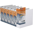 Reliure à anneaux View QuickFitMD 3 po AD-blanc, Paquet de 6-Vue en anneau rond, blanc, capacité de 600 feuilles, 3"