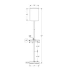 Monarch Specialties - Luminaire - 62 po H Lampadaire - Port Usb Inclus - Métal Gris - Marbre Blanc - Contemporain - Moderne-La base et le bras ronds et robustes en métal gris supportent un abat-jour en tissu gris mélangé à du lin, ce qui donne une ambiance luxueuse tout en éclairant un salon, une chambre ou un bureau