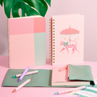 Studio Oh! - Cahier à spirale de format moyen - 5-3/4 po x 8-3/4 po - Ligné - 80 feuilles - Défilé de léopards-7