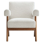 Modway - Lyra Tissu Boucle Fauteuil - Ivoire - Ensemble de 2-	Assemblée requise
