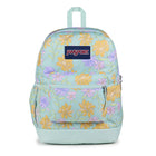 JanSport - Sac À Dos Cross Town Plus - Motif Floral Délavé, Menthe Fraîche-Un grand compartiment principal
