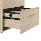 Bush Business Furniture - Hustle Classeur latéral à 2 tiroirs, orme naturel (HUF130NE)-Une seule serrure sécurise les deux tiroirs pour protéger les dossiers contenant des informations sensibles ainsi que les matériaux et équipements de valeur