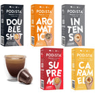 PODiSTA - Assortiment de café espresso - Compatibles Nespresso originales - paquet de 60-Essayez la gamme de café PODiSTA, du café riche et intense à l’espresso au caramel