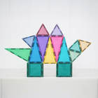 Connetix - Château à Paillettes Pack, Contenant 48 Pièces-Idée cadeau pour les garçons, les filles et les enfants de 3 ans et plus qui cherchent une introduction au jeu magnétique ou un complément à une collection existante