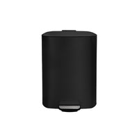 Modern Homes - Poubelle rectangulaire 30 L - noir mat-Capacité de 30 L idéale pour cuisines et bureaux