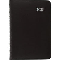 Staples - Agenda quotidien 2025 - 8 po H x 4 7/8 po l - Noir - Bilingue-12 mois : janvier 2025 à decembre 2025