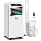 HOMCOM - Climatiseur portable avec 4 modes pour une couverture de 215 à 344 pi² - blanc-Trois fonctions : refroidit, déshumidifie, ventile. Mode veille 