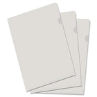 VLB - Dossier de projet Filemode Tabloid - 11 po l x 17 po L - Poly - Transparent - Paquet de 10-Dossier Poly View