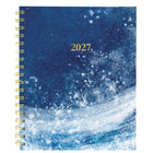 Blueline - Agenda Hebdomadaire/Mensuel - 9 1/4 po H x 7 1/4 po l - Motif Celestial - Bilingue-Reliure à double spirale dorée, couverture rigide en deux pièces