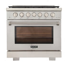 Kucht - 36 po Série KFX-X Cuisinière Pro Style au gaz propane - Acier inoxydable-Nouveaux brûleurs true simmer pour une cuisson délicate à basse température