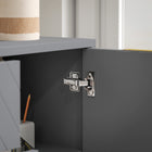 HOMCOM - Buffet 47,2 po L avec rangement - gris-Le design à base surélevée protège contre l’humidité et les dommages 