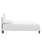 Modway - Soleil Performance Velvet Lit King, Blanc-Assemblée requise
