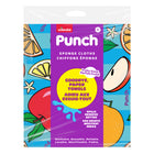 Vileda - Éponge Punch Fruit - réutilisable - Paquet de 2-Comprend deux chiffons réutilisables qui absorbent rapidement les déversements et les saletés.