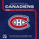 Turner Sports - 2026 Canadiens De Montreal Calendrier de Bureau Boîte Quotidiennement - 13,7 cm L x 13,7 cm H - Anglais-Avec un nouveau fait ou une anecdote chaque jour!