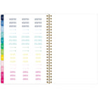 AT-A-GLANCE - Agenda scolaire hebdomadaire/mensuel bande joyeuse Emily Ley Simplified 2025-2026 - 8 1/2 po H x 5 3/8 po l - multicoloure - bilingue-Couverture en poly durable avec design des bandes joyeuses