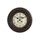 Monarch Specialties - Horloge - 20 po Rond - Horloge Murale - Brun Antique - Transitionnel-L'horloge murale ronde de 20 pouces en marron antique ajoute une touche de style à toute décoration intérieure