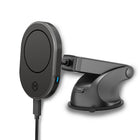 Mighty Mount - Support de chargeur sans fil MagSafe 15W - Base à ventouse télescopique-Base d'aspiration super puissante : lavable et équipée d'un coussinet de gel pour un maintien sûr sur les routes accidentées