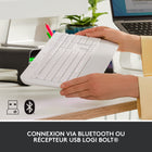 Logitech - Signature K650 Clavier sans fil Ergonomique Entier avec Repose-Poignets - Blanc-Fonctionne sur plusieurs plateformes : le clavier d'ordinateur Logitech Signature K650 fonctionne avec plusieurs systèmes d’exploitation : Windows, macOS, Chrome OS, Linux, iPadOS, iOS et Android
