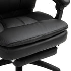 Vinsetto - Chaise de bureau à haut dossier avec repose-pieds et hauteur réglable - noir-Couleur : noir