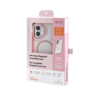 Evry - Coque Shyne compatible MagSafe pour iPhone 16 - Rose-Les bords surélevés protègent la caméra