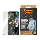 PanzerGlass - Matrix Hybrid Protecteur d'écran pour iPhone 15 Plus - Transparent-La protection d'écran ultra-large couvre toute la surface avant de votre appareil pour offrir une vue complète et claire de votre écran