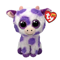Ty - Peluche vache violette Ethel-Peluche