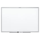 Quartet Tableau magnétique effaçable à sec classique Nano-Clean - 2 pi x 1,5 pi - cadre alu argent-Tableau magnétique effaçable à sec