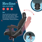 La-Z-Boy - Fauteuil de bureau exécutif Venetta - Noir-Commandes tactiles brevetées faciles à utiliser sur le côté du siège pour un réglage de la hauteur et de l’inclinaison