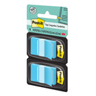 Post-it - Drapeaux 1 po x 1,7 po - Bleu clair - 50 Drapeaux/Distributeur - 2 Distributeurs/Paquet-Distribue les languettes une à la fois  