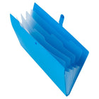 JAM Paper - Chemises de classement  - format lettre - bleues avec fermeture à pression transparente-Taille : 9 x 11,5 pouces | Comprend 5 pochettes transparentes