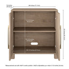 Hudson&Canal - Meuble d'appoint Chabot de 28 po de largeur - Chêne gris vieilli-8