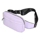 Nicci - Sac banane avec sangle Web - Lilas-Compartiment à fermeture éclair sur le devant