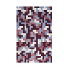 Modway - Andela Mosaïque de blocs imbriqués Tapis de 5 pi l x 8 pi L - Rouge multicolore et bleu clair-Tapis en mosaïque en blocs imbriqués