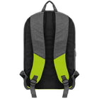 Vangoddy - Sac à dos de voyage léger et décontracté pour ordinateur portable 15 pouces - Gris/Vert citron-Grand espace principal pour livres et affaires quotidiennes
