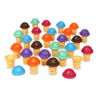 Learning Resources - Mini-lettres boules-Peut également servir de nourriture de jeu : prêt pour une aventure de crème glacée imaginative ? Servez ces cornets de crème glacée réalistes pendant des jeux de simulation ou d'autres activités d'apprentissage préscolaires !