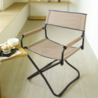 My Home My Living - Chaises de réalisateur d'extérieur - Tan - Lot de 2-Taille du siège : 21,5" L x 17" P x 17" H