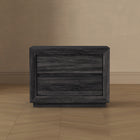 Manhattan Comfort - Table de nuit contemporaine Soren 32" à 2 tiroirs - Gris charbon-Assemblage à domicile requis Tout le matériel inclus