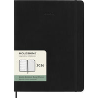 Moleskine - 2026 Agenda semainier Classic 12 mois à couverture souple - 7.5" x 9.75" - Noir-Daté de janvier à décembre 2026